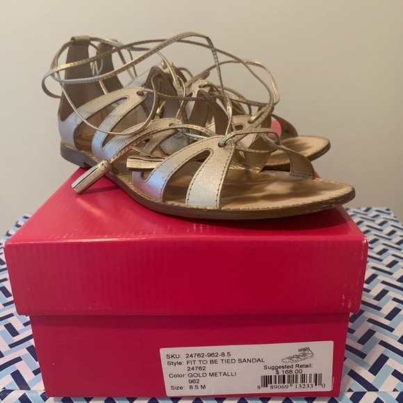 Lilly Pulitzer Fit To Be Tied Gladiator Sandals - Picture 3 of 3